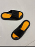 回力运动拖鞋男浴室内户外穿减震防滑厚底凉拖鞋HL3967黑黄色46-47码 实拍图