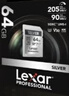 雷克沙（Lexar）64GB SD存储卡 U3 V30 佳能索尼富士尼康相机高速SD卡 读205MB/s 写140MB/s 4K超清录制 SD银卡 实拍图