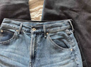 优衣库女装男装宽松廓形牛仔裤/弯刀镰刀裤子479000 482280 479000/69藏青色 25 /160/64A 实拍图