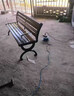 筑家星宇铸铝公园椅户外长椅庭院长条凳室外广场景观靠背休闲椅露天长板凳 【古铜色】大八字公园椅-1.5米 实拍图