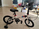 书比（sooibe）伸缩跨龄折叠儿童自行车3岁-16周岁男孩女孩折叠辅助轮学生车005 14寸【005珍珠白】辅轮可站人 实拍图