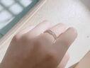 唯一（Winy）莫桑钻999纯银情侣对戒男女求订婚戒情侣戒指一对活口可调节 晒单实拍图
