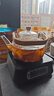 梵昇昱煮茶壶玻璃烧水壶围炉器具加厚高硼硅可明火电陶炉加热提梁泡茶壶 提梁壶-1000ml 实拍图