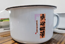老式搪瓷碗学生宿舍泡面碗加厚超大容量家用复古风带盖带把柄饭缸 乘风破浪（泡面碗） 1600ml 实拍图