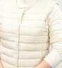 鸭鸭（YAYA）马甲女轻薄羽绒服秋冬坎肩修身保暖背心马夹女百搭内穿上衣女装K 米白色 M 实拍图