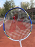川崎（KAWASAKI）羽毛球拍轻量化碳素中杆对拍KD-1蓝红（已穿线+6球+手胶+拍包） 实拍图