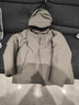 安踏（ANTA）商务羽绒服丨速暖羽绒外套男冬季连帽防泼水保暖内绗不臃肿棉服 【三防科技】灰棕色7914-3 XL (男180) 实拍图