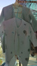 童泰婴儿衣服新生儿连体衣秋冬季夹棉保暖宝宝衣服纯棉蝴蝶哈衣2件装 绿色森林 66cm 实拍图