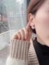 DAISY DREAM赵露思同款双面珍珠耳环女前后两戴轻奢耳钉高级耳饰品S925银针 白色大小珍珠耳环【925银针】 实拍图