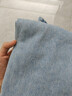 优衣库常规款女装男装宽松廓形牛仔裤/弯刀镰刀裤子479000 482280 479000/62粉蓝色 23 /150/58A 实拍图