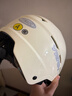 野马（YEMA）3c认证新国标A类365S电动车头盔男女加大码大号大头围冬季四季通用摩托车安全帽 卡其白配透明长镜 实拍图