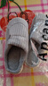 小熊小兔踩屎感棉拖鞋女士厚底防滑冬季外穿居家情侣保暖学生男 小熊小兔棉拖-灰色 42-43 适合41-42 实拍图
