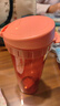 特百惠（Tupperware）茶韵500ML塑料杯男女士学生夏季运动水杯子户外便携大容量  粉色 实拍图