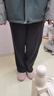 自由系阔腿裤女秋冬加绒新款高腰显瘦宽松垂感香蕉直筒窄版羊毛休闲裤子 实拍图