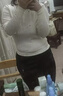 优衣库女装精纺美利奴羊毛POLO领针织衫/通勤478333 30 浅米色 S /155/80A 实拍图