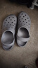 京东京造【抗菌洞洞鞋】凉鞋情侣旅行沙滩两穿eva凉拖鞋男士水泥灰44-45 实拍图