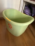 奔麦【送货到门】儿童泡澡桶沐浴桶洗澡盆宝宝洗澡桶婴儿游泳桶家用坐 【特大号】(0-15岁适用)绿 实拍图