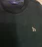 哈吉斯（HAZZYS）男装 秋款休闲衣服男上衣棉弹长袖套头卫衣男ABTZE0CCX32 深藏青色DN XL （180/100A 50） 实拍图