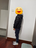 鸭鸭（YAYA）儿童轻薄羽绒服短款小童中大童连帽男女童2023秋冬洋气童装外套 黑色 150 实拍图