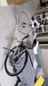 ICOLOUR变速死飞山地自行车男弯把单车公路车赛车实心胎双碟刹成人女中学 减震-白黑白24速40刀 实拍图