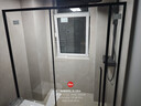 九牧淋浴房卫生间隔断推拉门一体式淋浴房淋浴隔断浴室隔断干湿分离 阻尼缓冲 哑黑1.6-1.69米 1.9米高 实拍图