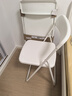 宜家（IKEA）VIHALS维哈斯新款折叠椅学习餐椅靠背家用椅子 白色 实拍图