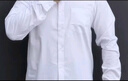 HLA海澜之家长袖衬衫男大码商务挺括利落正装衬衣男 漂白39 HNCAW3Y007A 41 175/96A(41)推荐149~160斤 实拍图