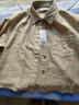 优衣库女装法兰绒箱型衬衫/长袖衬衣480832 31 米色 M /160/84A 实拍图