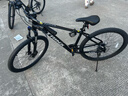 千里达（TRINX）M985ELITE山地自行车禧玛诺21速油压碟刹学生成人通勤上班单车 玄武黑- 21速 27.5*17寸 推荐:170-190cm左右 实拍图