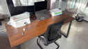 京英会议桌长桌现代简约会议室桌椅组合长方形长条桌子工作台办公桌子 长160宽80高74会议可坐6人 实拍图