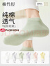 棉竹屋袜子女短袜纯棉夏季薄款防滑不掉跟2025新款爆款春秋女士船袜6双 实拍图