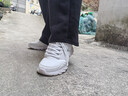 安踏运动鞋女鞋秋冬新款防水皮面跑步鞋休闲鞋百搭轻便软底减震小白鞋 【店长力荐热卖皮面防水鞋】白色 38.5 (240mm) 实拍图