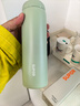 苏泊尔（SUPOR）保温杯316L不锈钢学生水杯女户外便携泡茶杯车载杯子生日礼物绿 实拍图