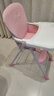 友彩可折叠宝宝餐椅酒店多功能商用吃饭座椅婴儿家用饭店儿童餐桌椅子 折叠款/樱花粉+舒适软垫+双餐盘 实拍图