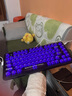 雷神（ThundeRobot） K75紫色透明三模无线机械键盘 蓝牙/无线/有线 高透客制化全键热插拔游戏家用办公键盘 月轴 实拍图