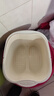 居家简约儿童矮圆凳塑料家用加厚矮凳子儿童浴室防滑凳子椅子 【浴室专享】高温过膝泡脚桶24cm 一个【活动款】 实拍图