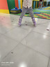 斯威（SWAY）轮滑鞋儿童溜冰鞋男女童初学套装中小学滑轮滑冰旱冰鞋成人直排轮 莫紫八轮全闪+头盔护具+一体支架 M (适合6-12岁)平时鞋码31-36 实拍图
