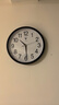 北极星（POLARIS）挂钟时尚创意客厅钟表静音简约石英钟30cm 2842黑色 实拍图