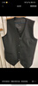 海派浩宇 西装马甲男修身商务正装马褂无袖高级感西服马夹背心职业装坎肩 黑色马甲 4XL (190) 推荐78-83KG 实拍图