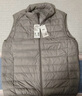 雪中飞秋冬新款男式轻薄羽绒服马甲基础男士短款羽绒秋马甲 火山灰|8193 XL 180/100A 实拍图