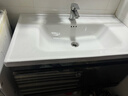 陶瓷一体盆洗手盆单盆洗脸盆台面台中盆单独洗漱盆半嵌入式洗面盆 80*47单盆套餐 实拍图