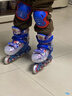 迪士尼（Disney）轮滑鞋儿童男溜冰鞋专业滑冰鞋初学旱冰闪光套装 实拍图