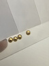 喜上眉梢喜饰黄金古法金珠999足金散珠硬金光面磨砂转运珠路路通圣诞礼物 3mm 重工古法珠四颗  0.4g 实拍图