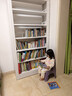 豫正豫正家用学生现代简约书籍馆多层落地置物架钢制简易图书馆书架 珍珠白单面六层2米高1m长主架 实拍图