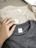 网易严选【T学家】超值抑菌T升级205g重磅棉T恤100%新疆棉 冰河蓝-春夏升级 S 实拍图