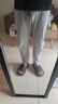 颂感睡裤男士夏季纯棉100%长裤春秋裤居家居裤睡衣全棉休闲裤宽松 【束脚 薄款】浅灰 L （建议110-140斤） 实拍图