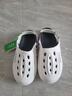森馬洞洞鞋男夏季外穿踩屎感包头拖鞋青少年户外运动两用轻便沙滩凉鞋 白黑（旗舰款） 44-45 实拍图