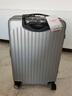梵地亚行李箱男大容量24英寸万向轮拉杆箱航空旅行箱包密码箱女皮箱子银 实拍图