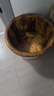 川柏香实木泡脚桶木桶洗脚盆木桶家用足浴桶泡脚木质香柏木碳化木制脚盆 26cm 【碳化无盖】+艾30 实拍图