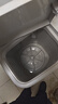 美的（Midea）半自动双桶洗衣机 8公斤洗+5.5脱水双缸波轮 老人简易操作 品质电机小巧不占地 租房宿舍必备 二级 MP8DS136 实拍图